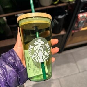 Starbucks Matcha Collection Glass Cold Cup 16 oz